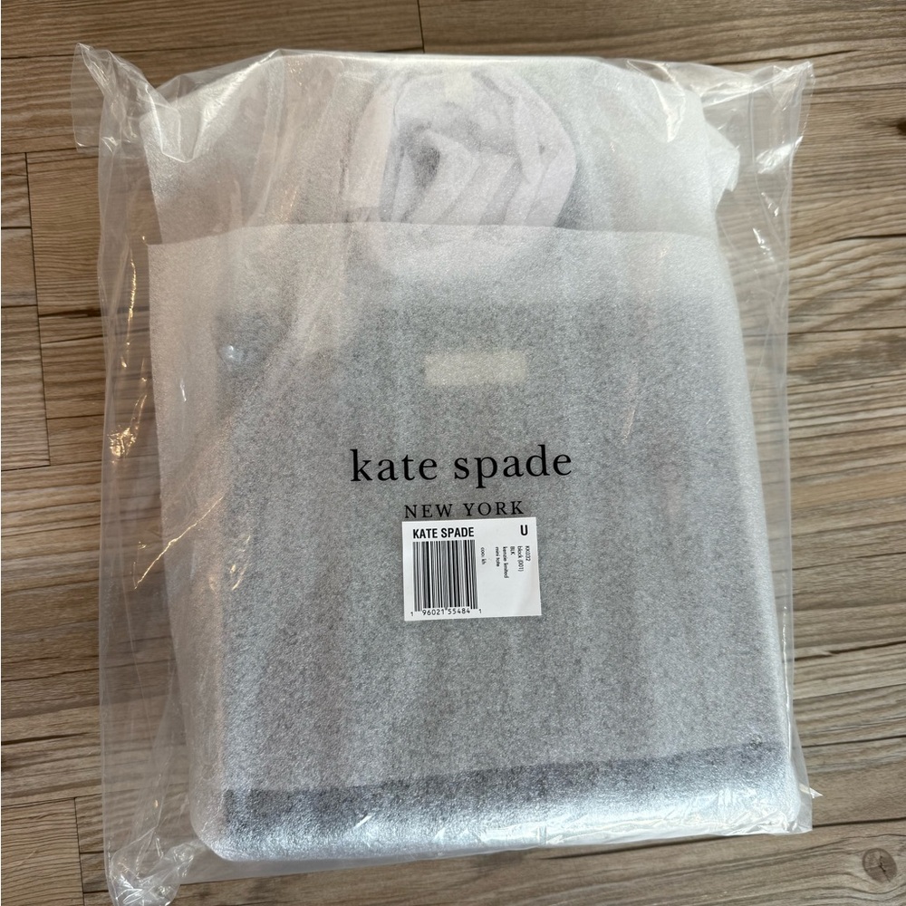 Kate Spade Kenzie Small Tote Bag KK032 Black Glitter Purse Mini Tote NWT $329! - Picture 8 of 9